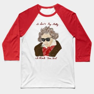 Edgy Ludwig van Beethoven Baseball T-Shirt